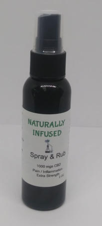 Spray & Rub 1000mgs CBD 2 ounce